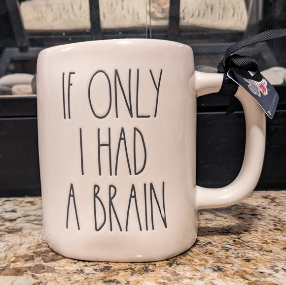 Rae Dunn, IF ONLY I HAD A BRAIN, Wizard of Oz Mug - Picture 2 of 6